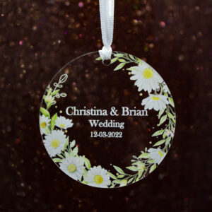 clear Transparent acrylic favor tag with string to hang from custgiftcom