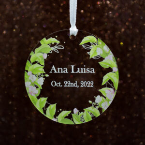 clear Transparent acrylic favor tag with string to hang from custgift.com